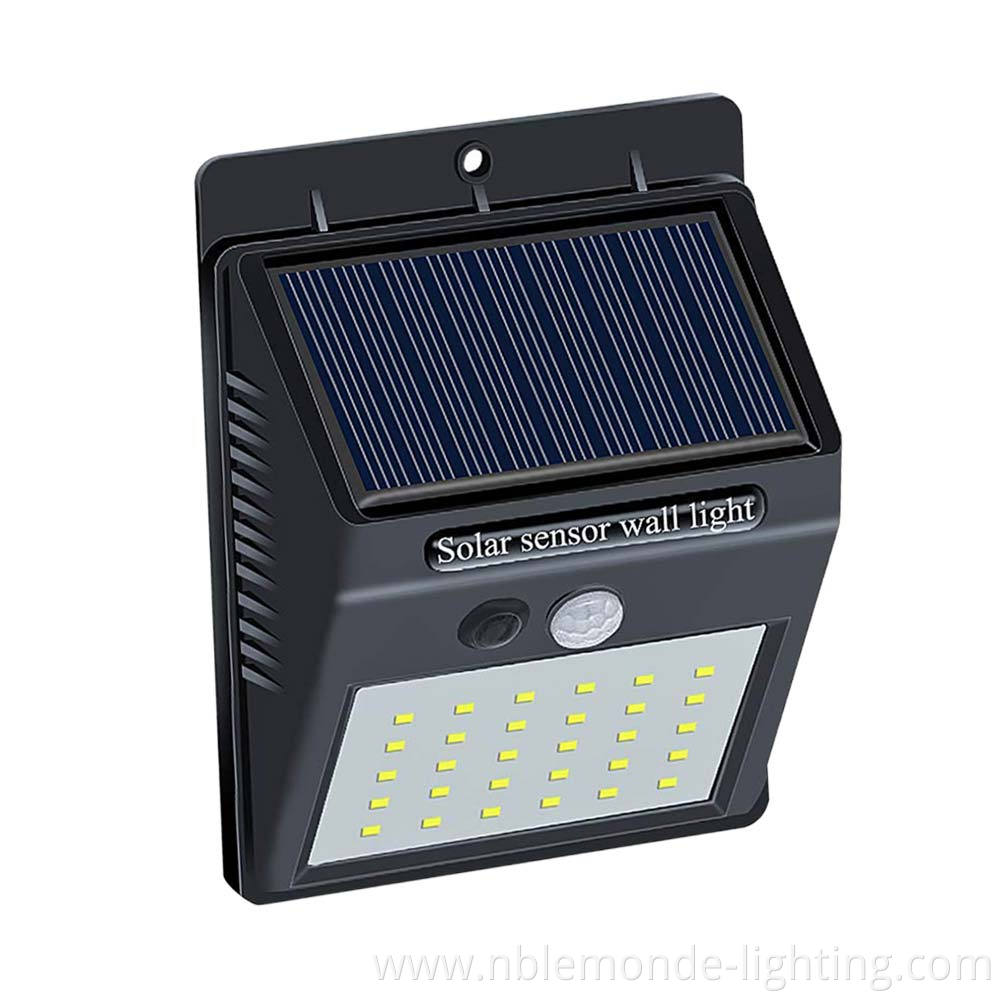 Solar Powered Motion Sensor Wall Lamp